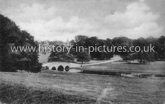 The Mansion and Bridge, Audley End, Essex. c.1905